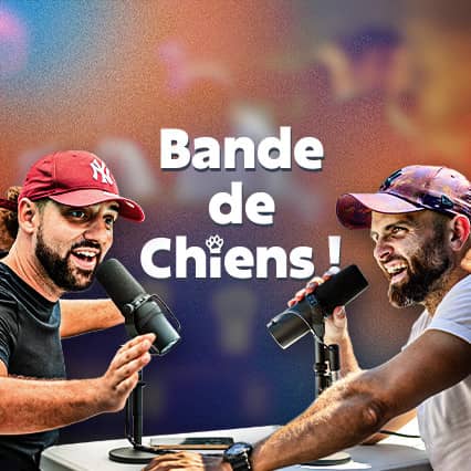Tony Silvestre et Romaric Pagot réalisent un podcast sur est-ce que les chiens sont heureux dans notre monde