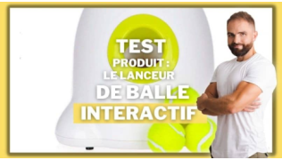 L'éducateur canin Tony Silvestre teste le lanceur de balle interactif