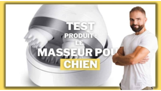 L'éducateur canin Tony Silvestre teste le masseur pour chien