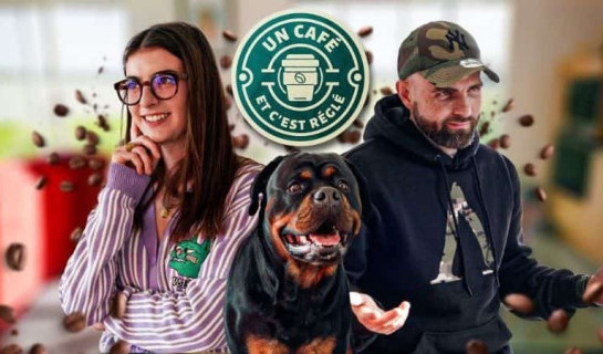 L'éducateur canin Tony Silvestre aide une maîtresse à améliorer la patience de son chien Rottweiler