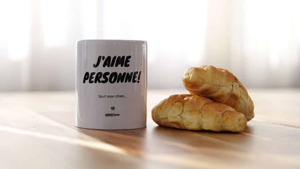 Mug Esprit Dog - J’aime personne !