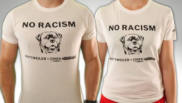 T-Shirt Esprit Dog No Racism Rottweiler