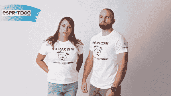 T-Shirt Esprit Dog No Racism American Staff