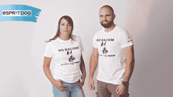 T-Shirt Esprit Dog No Racism Malinois