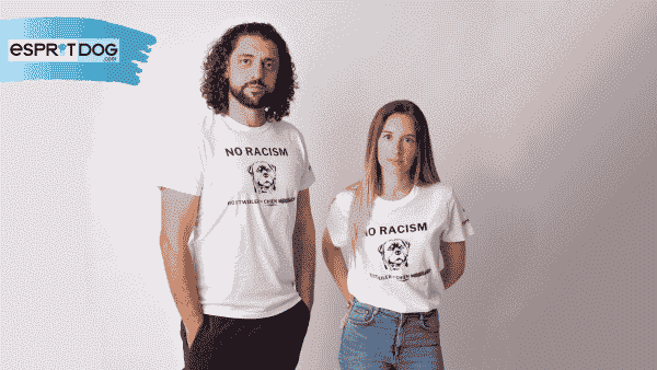 T-Shirt Esprit Dog No Racism Rottweiler